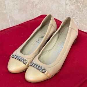 AGL Beige Chain Flats